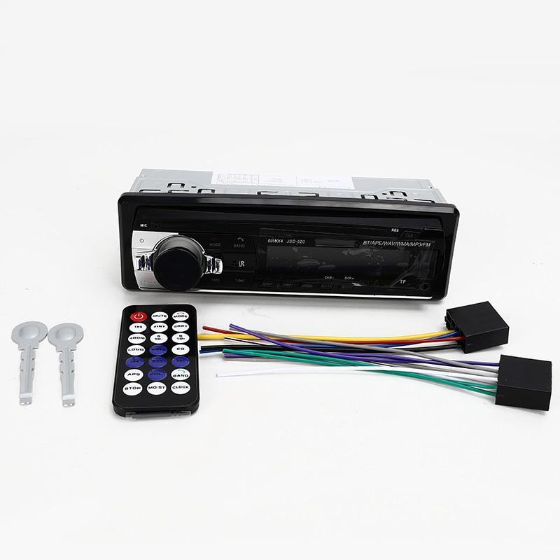  VIGORTHERIVE Car Radio Stereo 520 Bluetooth Auto Radio with  Remote Control 12V in-Dash 1 Din Car MP3 Multimedia Player ISO Connector  with FM/USB/SD/AUX : Electronics